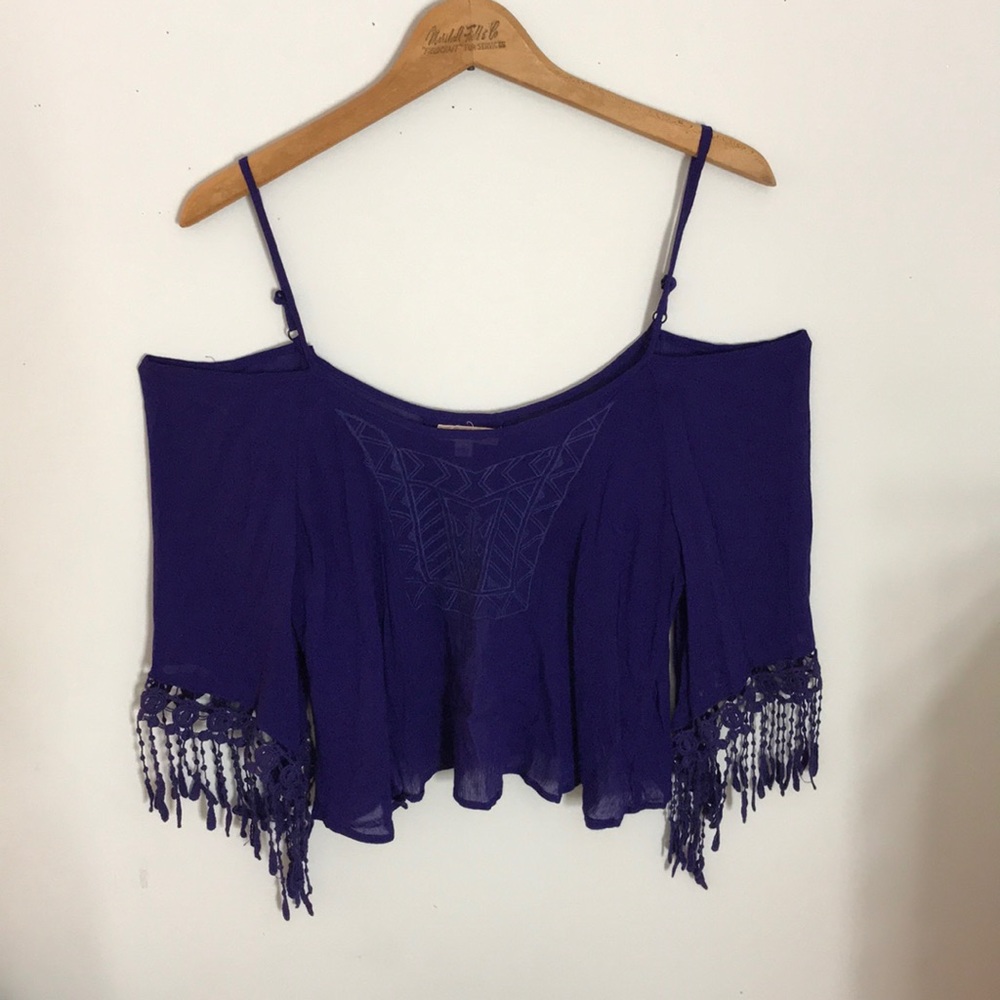 Off the shoulder crop top